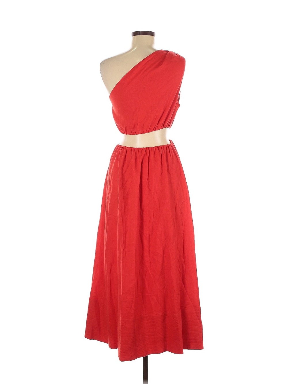 FARM Rio Red One-Shoulder Asymmetrical Dress Size XS - Picture 4 of 6